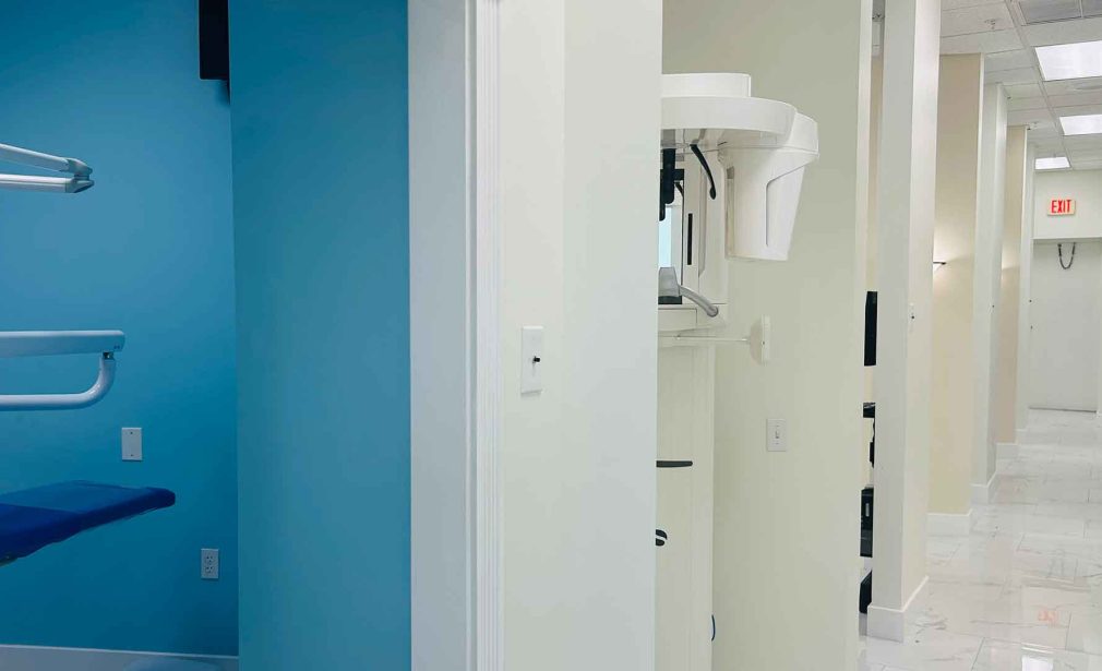 Dental imaging room at Dental Blush Bonita Springs for implant evaluation and treatment planning