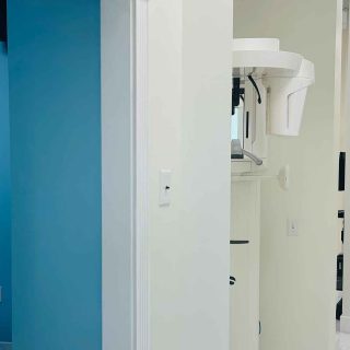 Dental imaging room at Dental Blush Bonita Springs for implant evaluation and treatment planning