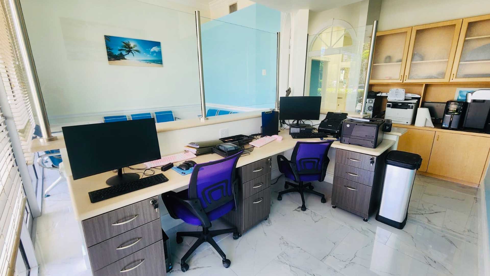 Reception area at Dental Blush Bonita Springs