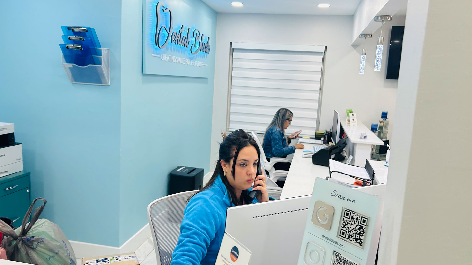 Dental Blush Cape Coral team explaining Dental Medicare Advantage benefits