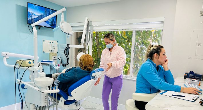 Experienced dentist at Dental Blush in Cape Coral providing professional dental care