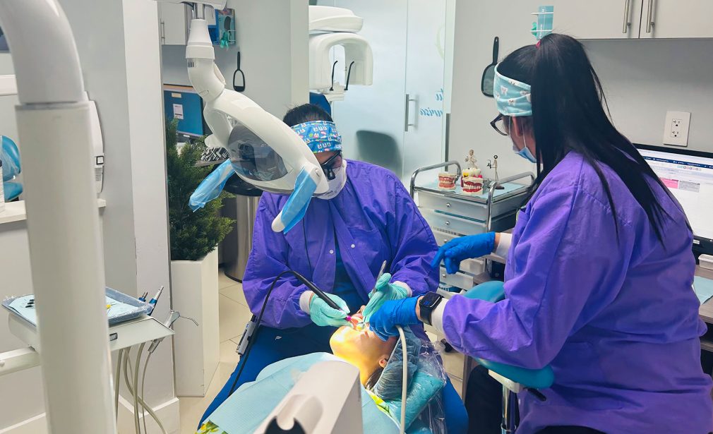 Dental crown treatment at Dental Blush Tamiami (Miami), FL near Fontainebleau and FIU