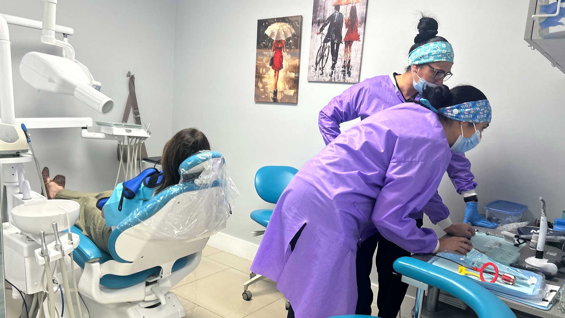 Dental Blush Tamiami team providing bilingual support near SW 8th St